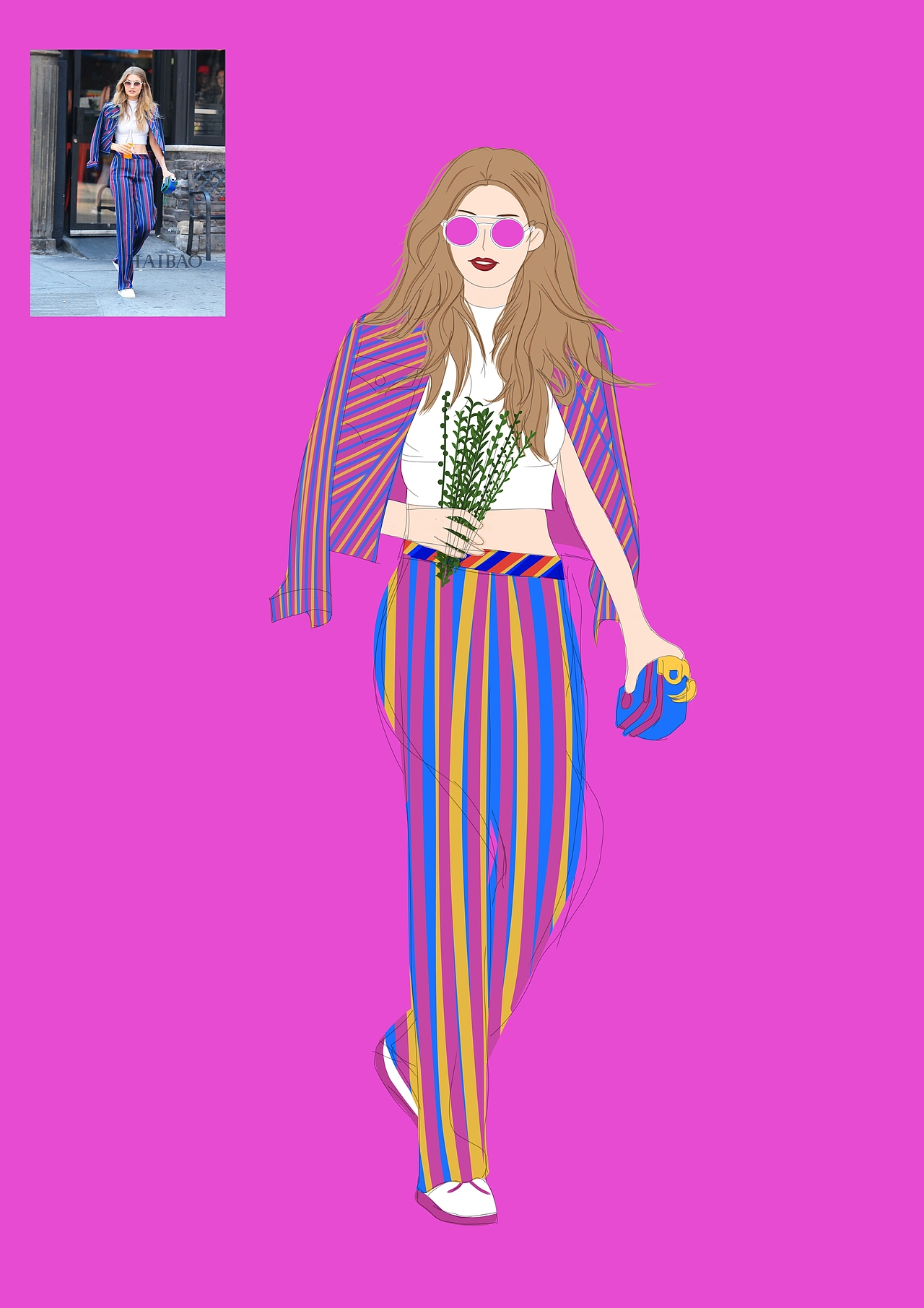 人物转插画（六）（图ZMjIyMDQxMzE2） - 创作习作 - 站酷设计师爱画画的小G原创素材 - 站酷ZCOOL