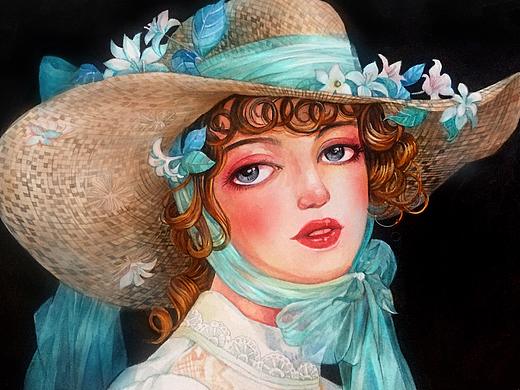 水彩人物 美女 水彩练习心得