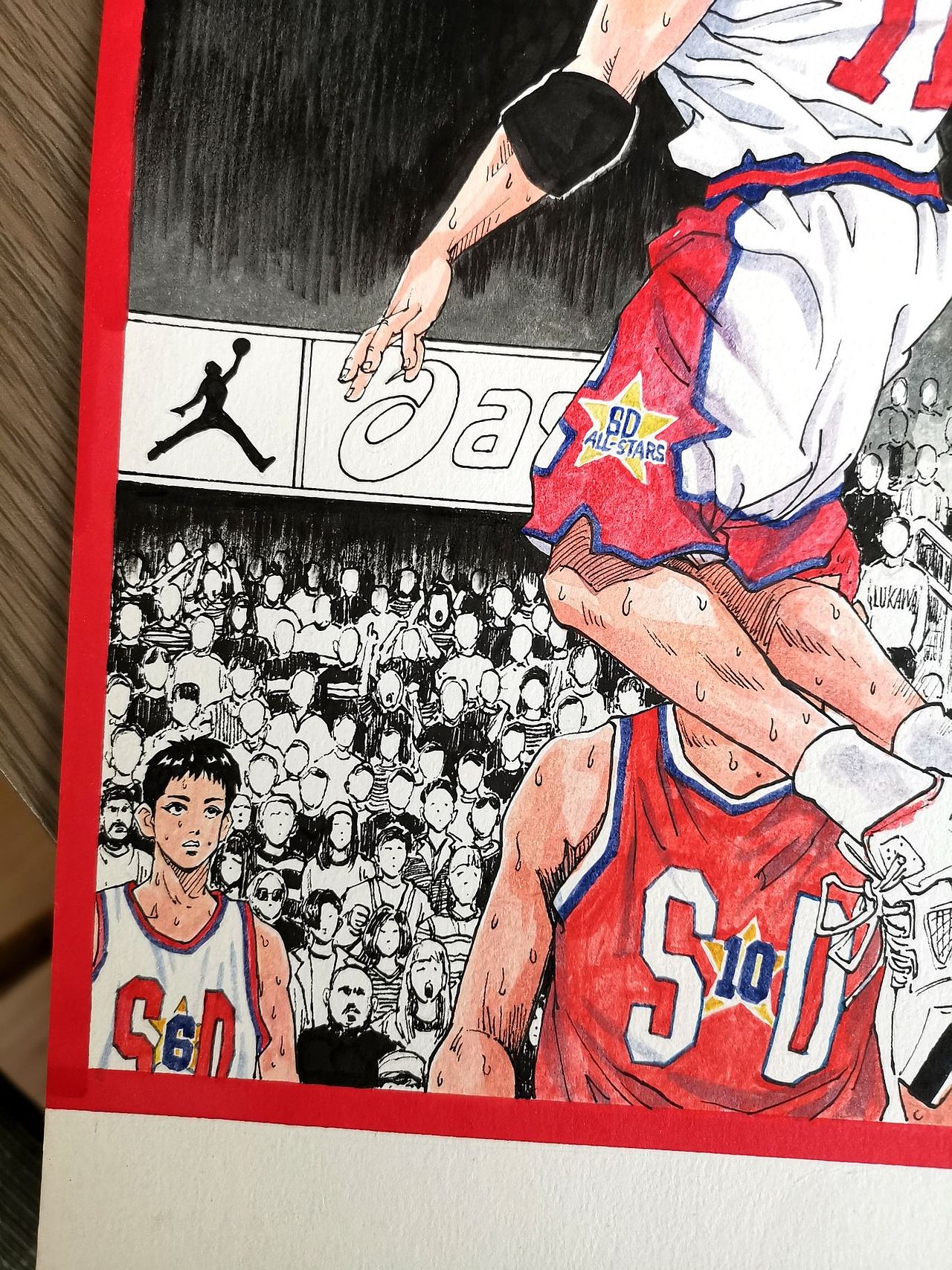 流川枫篮下战斧劈扣