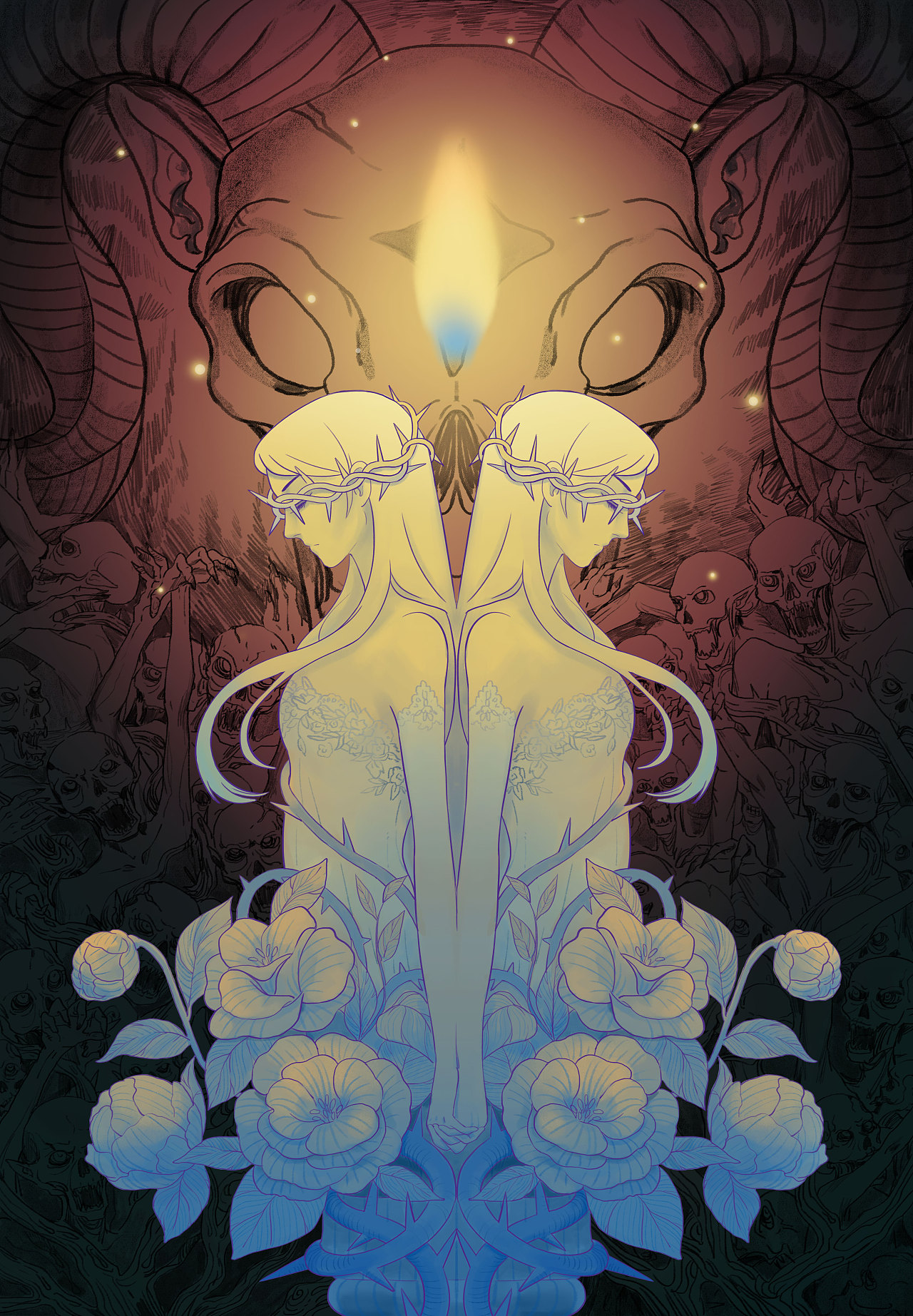 蜡烛|插画|创作习作|雨山山山 - 原创作品 - 站酷 (zcool)