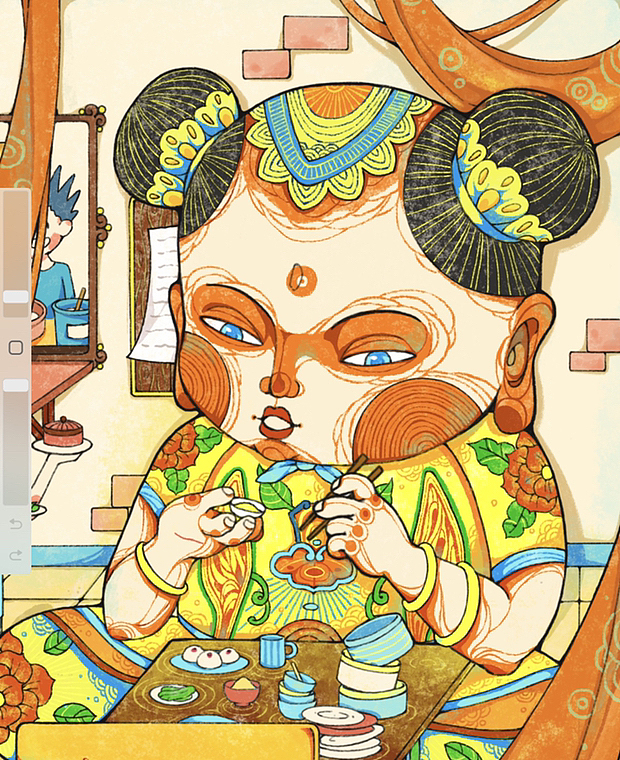 阿福的日常2（图ZMzIzMDI2Nzc2） - 商业插画 - 站酷设计师慧慧2186原创素材 - 站酷ZCOOL