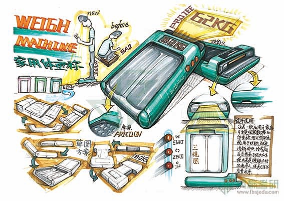 工业设计考研手绘—优秀快题手绘作品2