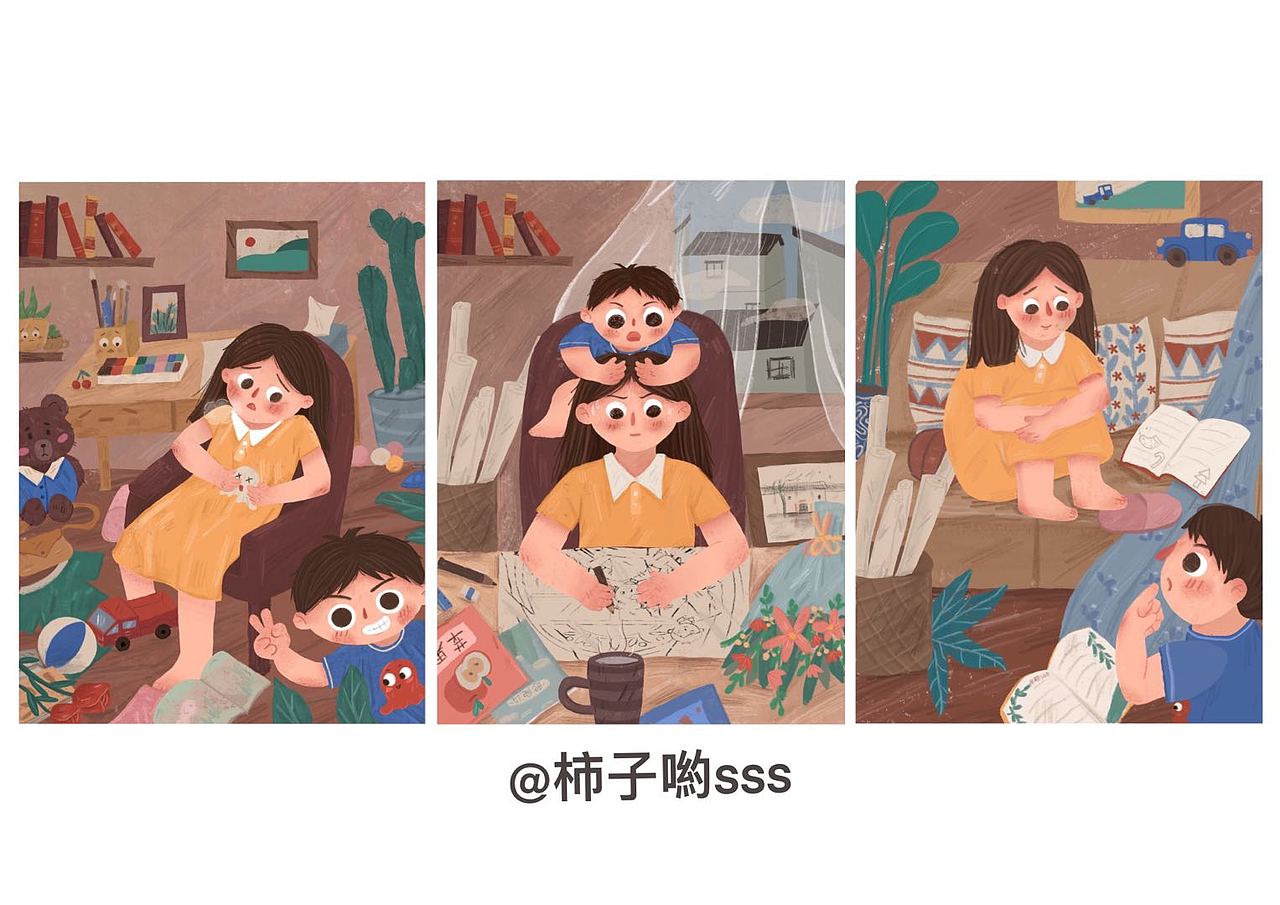 迟到的总结（图ZMTkyODUyMzQw） - 儿童插画 - 站酷设计师柿子喲sss原创素材 - 站酷ZCOOL