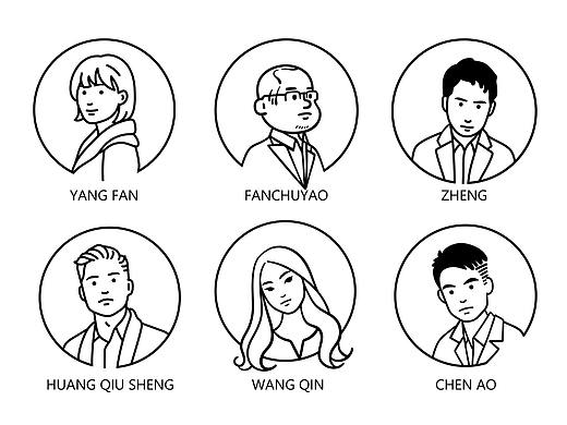 设计师极简形象插画