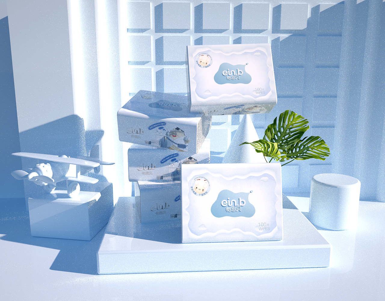棉柔巾/洗脸巾包装设计
