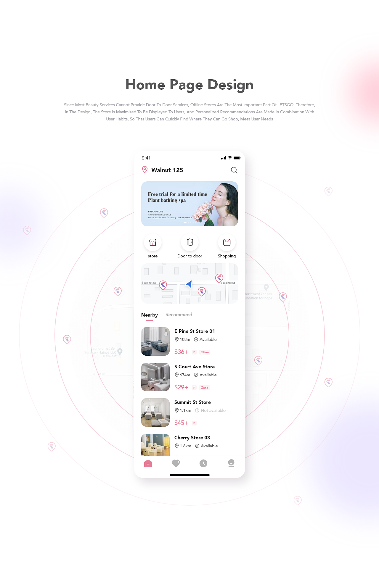 LETSGO-美容服务App多平台设计（图ZMjU4NzAzOTc2） - APP界面 - 站酷设计师付不浪原创素材 - 站酷ZCOOL