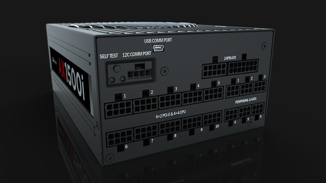 海盗船AX1500i电源-渲染练习