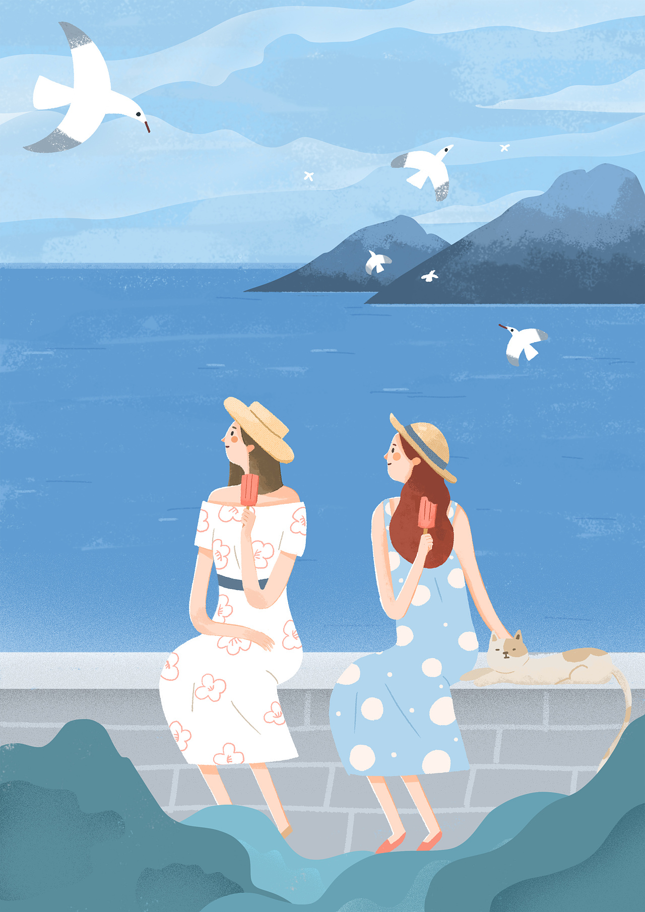 小清新插画风格