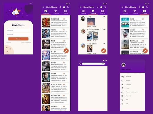 练习 社交电影网站