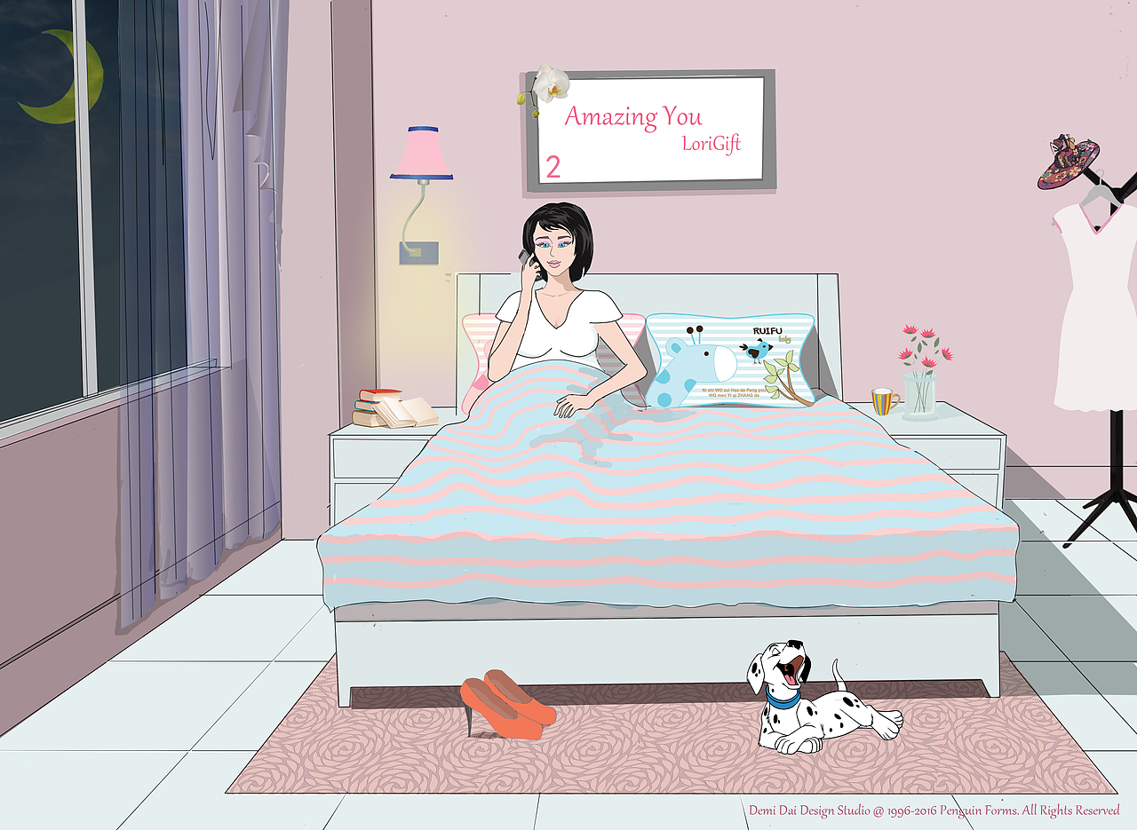 美式《待孕的妈妈》插画系列