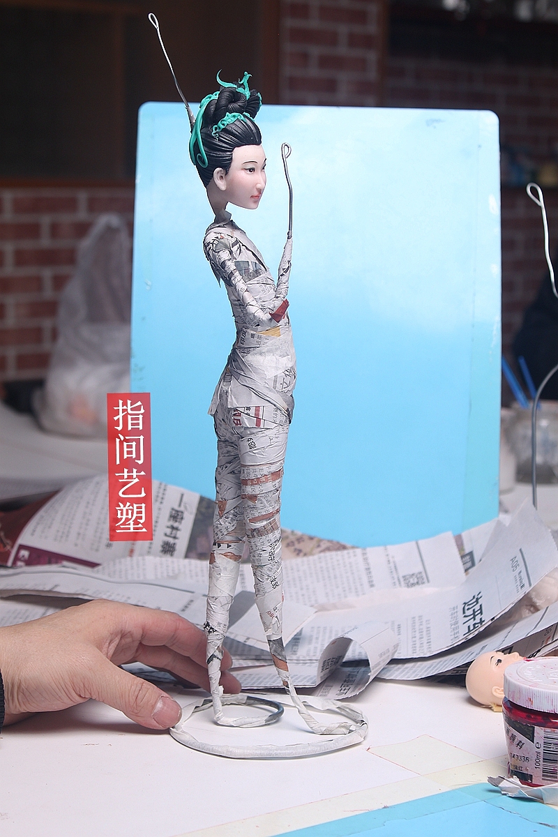 贺加贵面塑软陶(古典仕女)