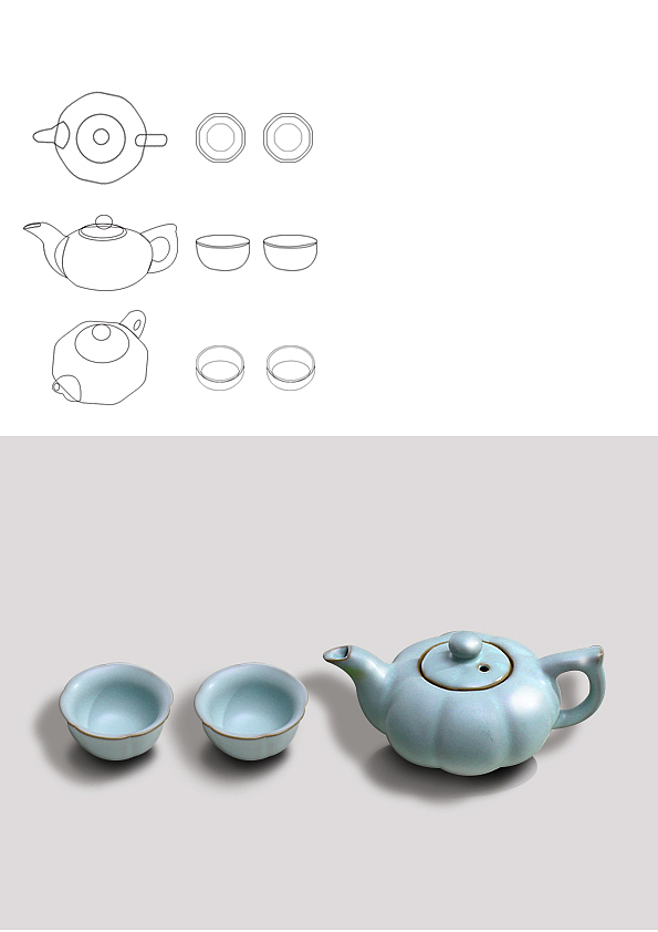 茶具设计（图ZMjIwMDg2MjMy） - 其他平面 - 站酷设计师Z63328900原创素材 - 站酷ZCOOL