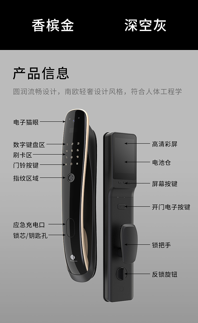 智能锁渲染加详情设计