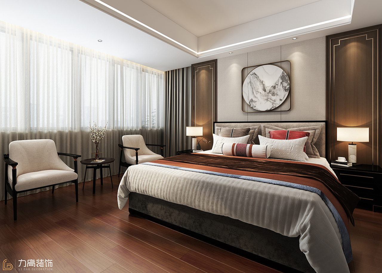 新中式设计案例（图ZMTY0MTIyMDk2） - 家装设计 - 站酷设计师歪歪design原创素材 - 站酷ZCOOL