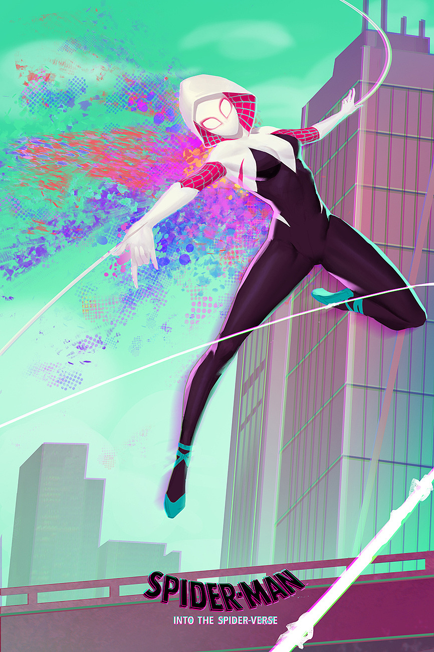 蜘蛛侠：平行宇宙 同人插图绘制 大合集插画创作习作DLX__ART 原创作品 站酷 (ZCOOL)