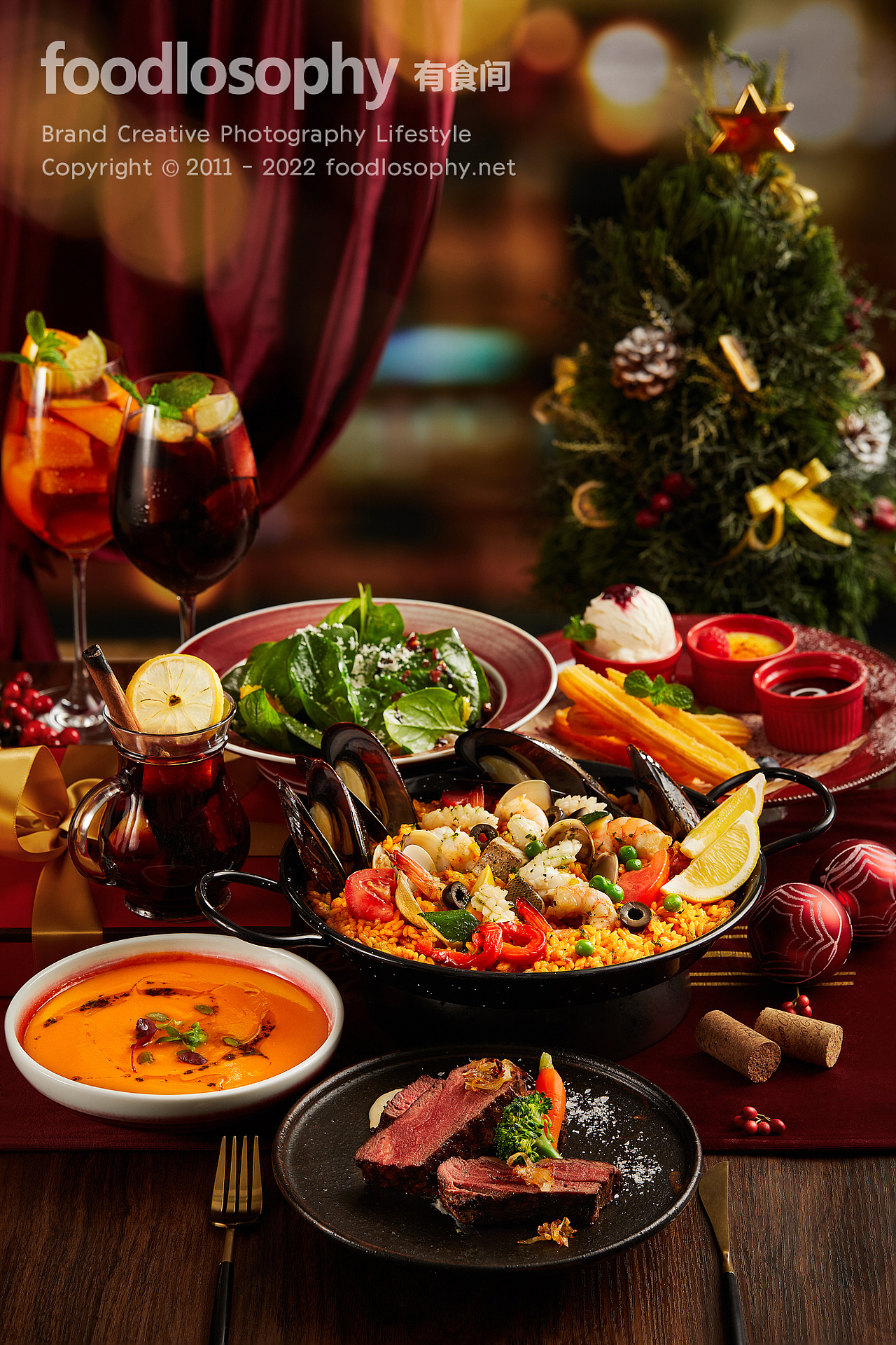 布朗石 × 有食间｜西班牙餐厅酒吧的圣诞气息