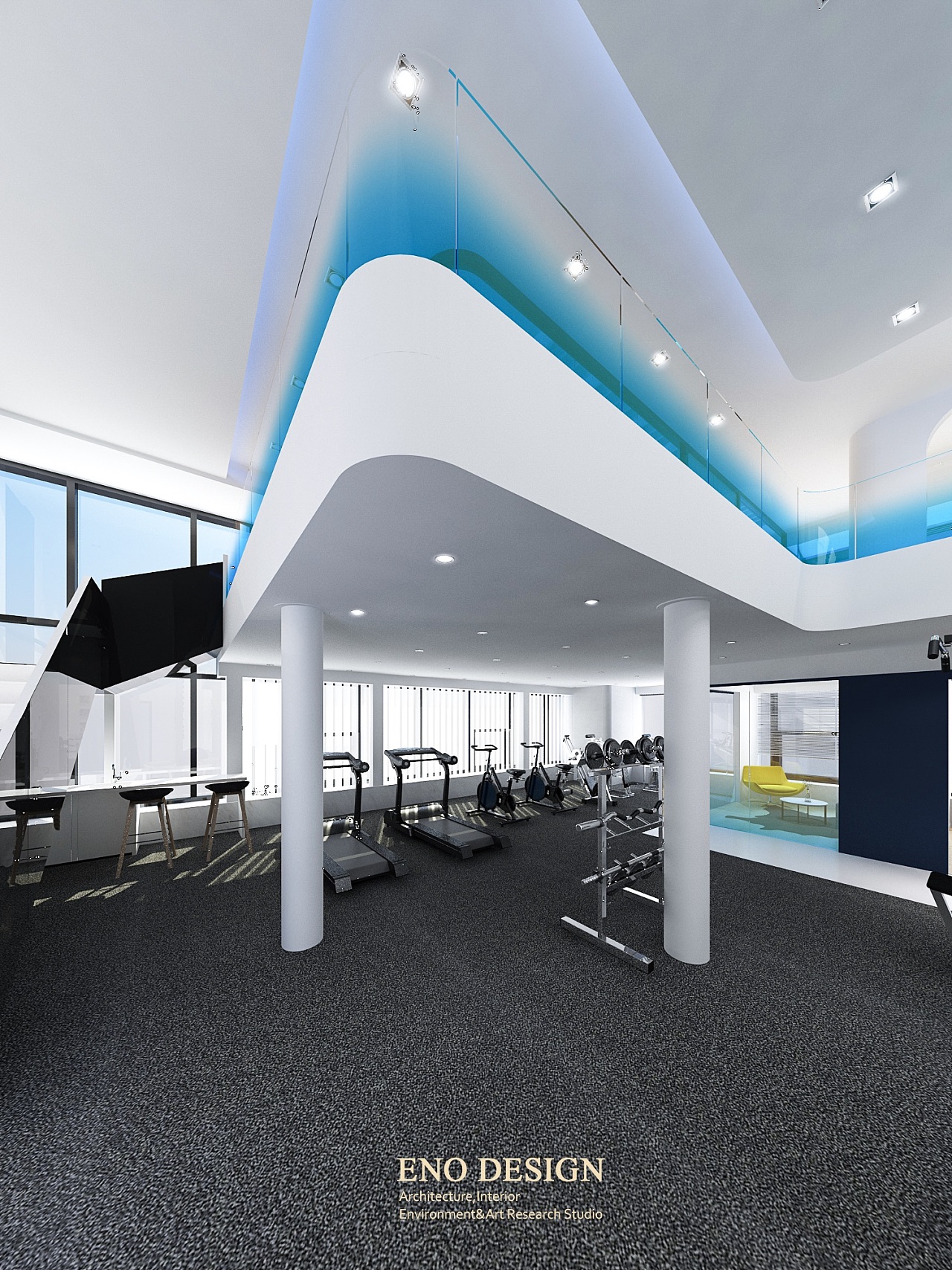 运动康复中心|空间|室内设计|童成辰 - 原创作品 - 站酷 (ZCOOL)