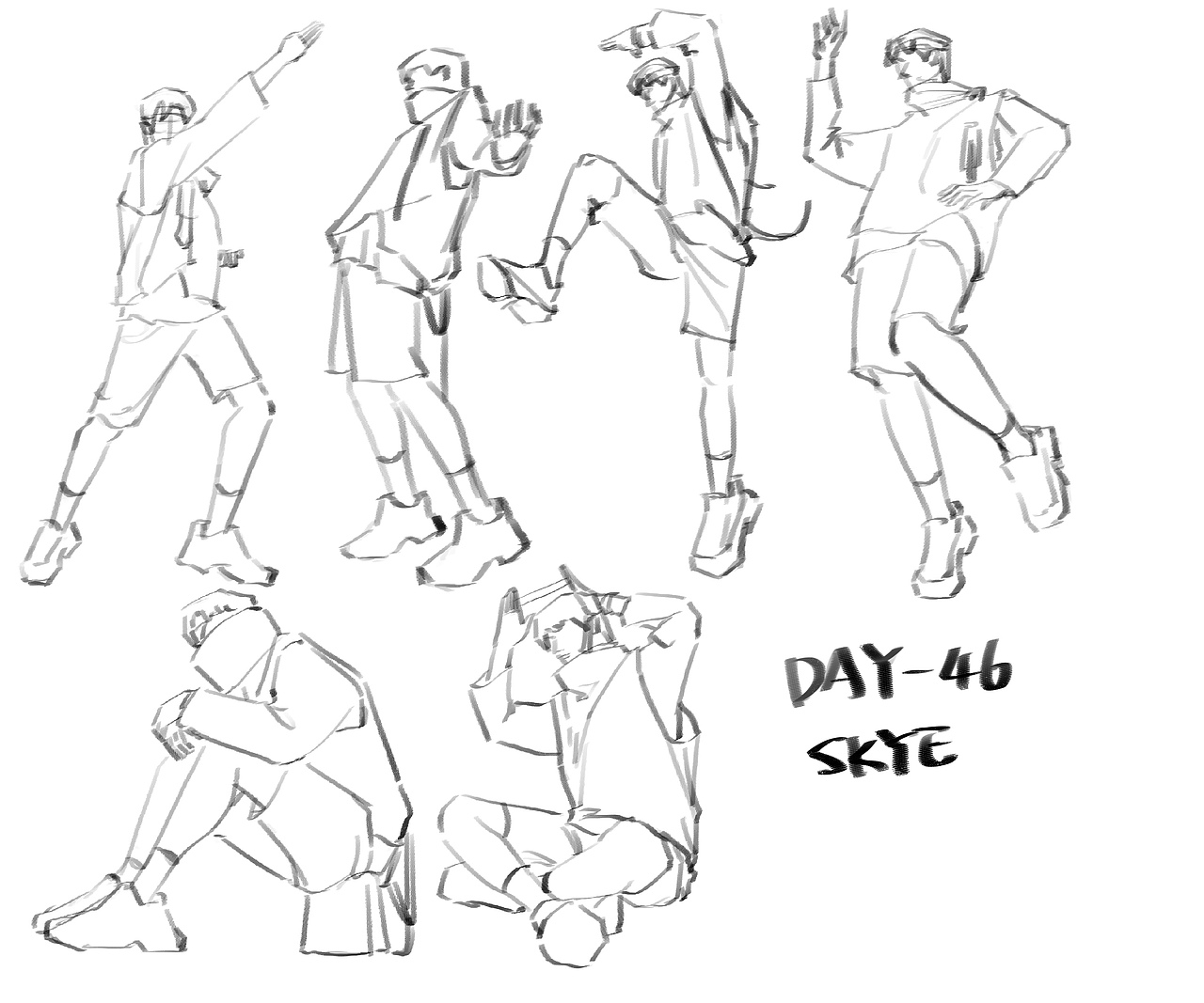 每日速写DAY 4⃣️6⃣️
