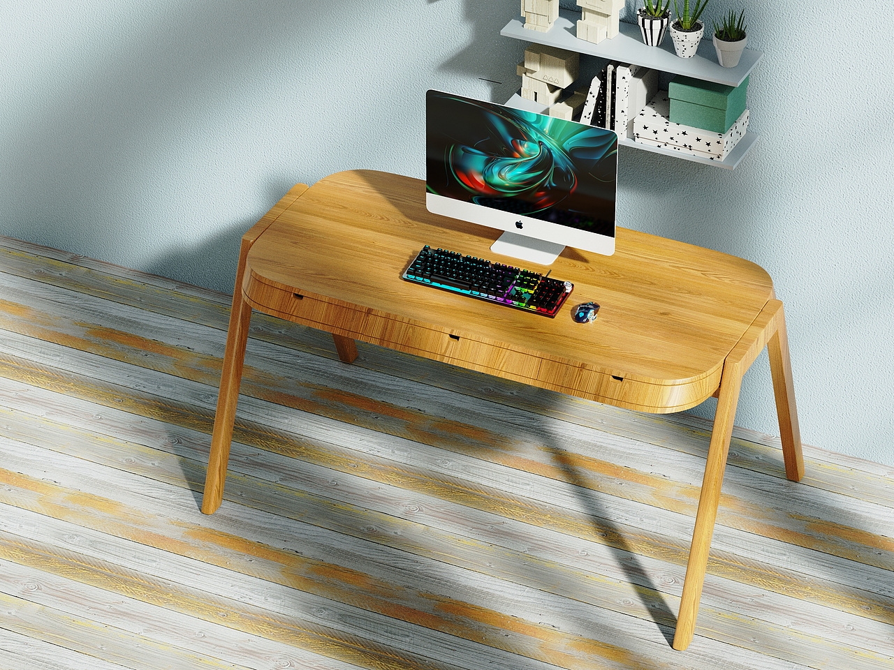 灯光练习-桌子小场景（图ZMjE4NzYwMjg4） - 产品 - 站酷设计师西河摄影工作室原创素材 - 站酷ZCOOL