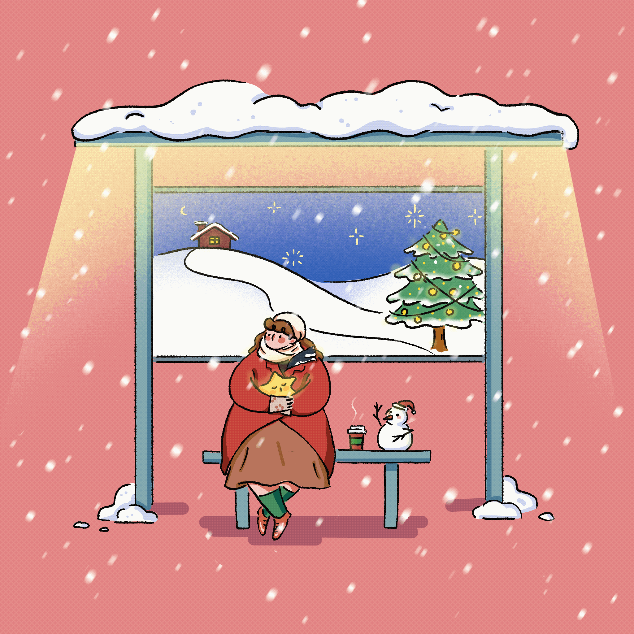 系列插画：四季四时（图ZMjQ3NTYyNDg4） - 创作习作 - 站酷设计师一环Yihuan原创素材 - 站酷ZCOOL