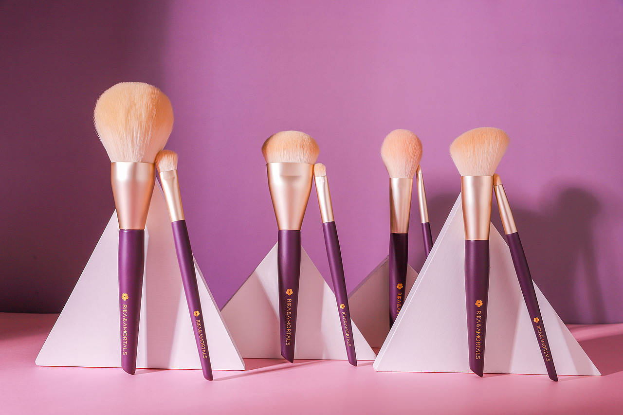 化妆粉笔静物产品拍照