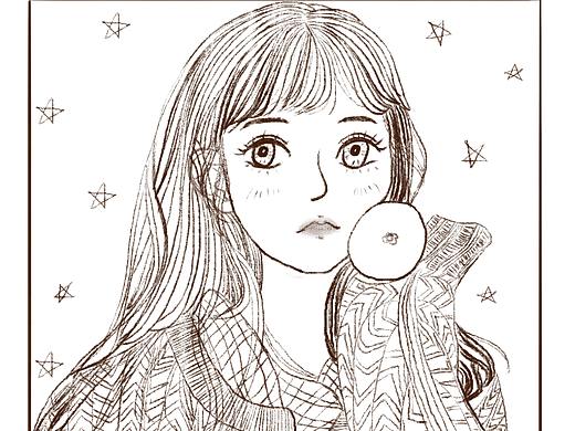 人物插畫線稿（個人主頁-ZNDkxNDEzMTY=） - 創(chuàng)作習(xí)作 - 站酷設(shè)計師畫畫Witch原創(chuàng)素材 - 站酷ZCOOL