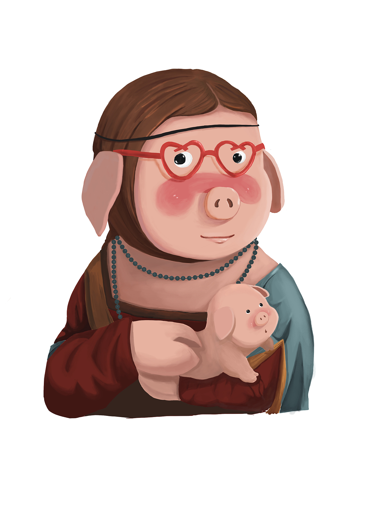 世界名画之萌猪