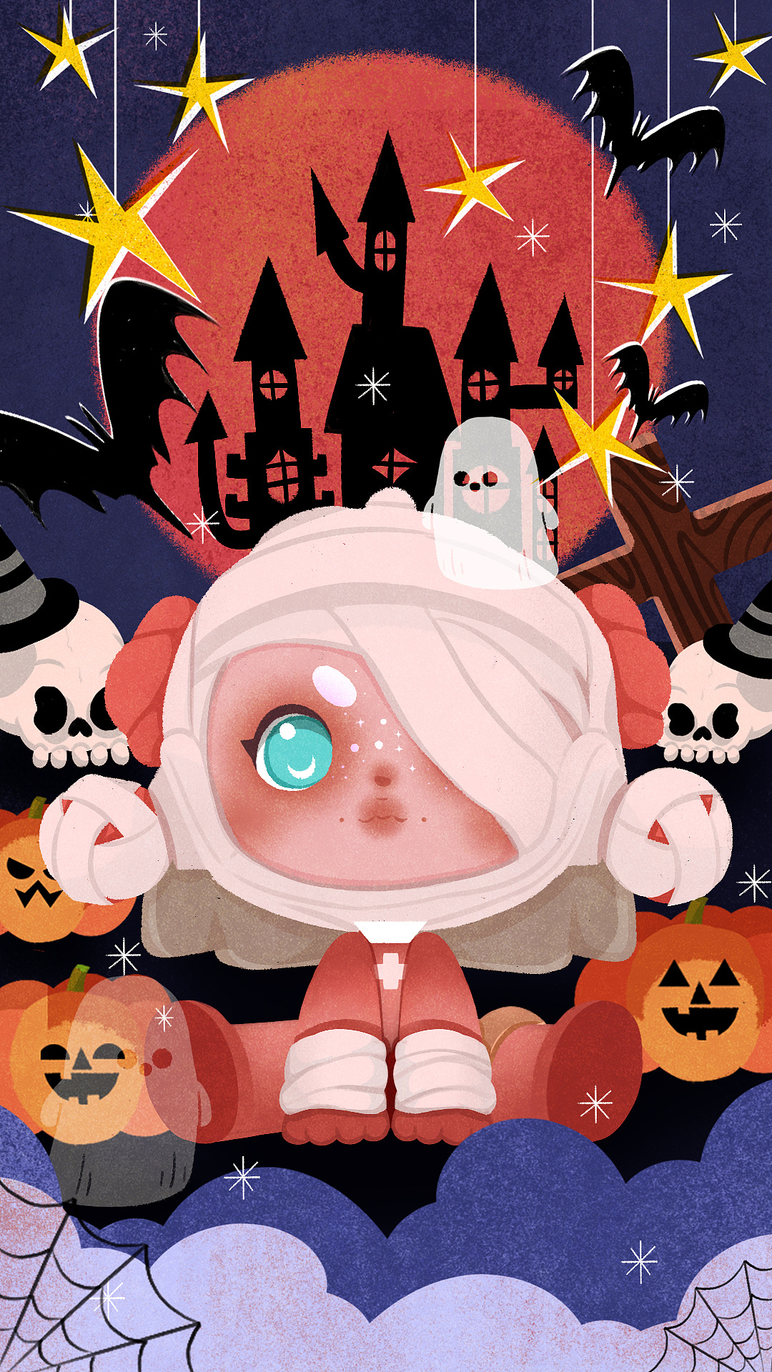 给泡泡玛特画的万圣节活动 - 原创作品 - 站酷(zcool)