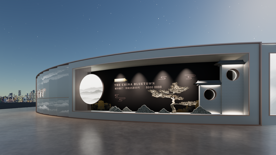 景观造型+宣传栏