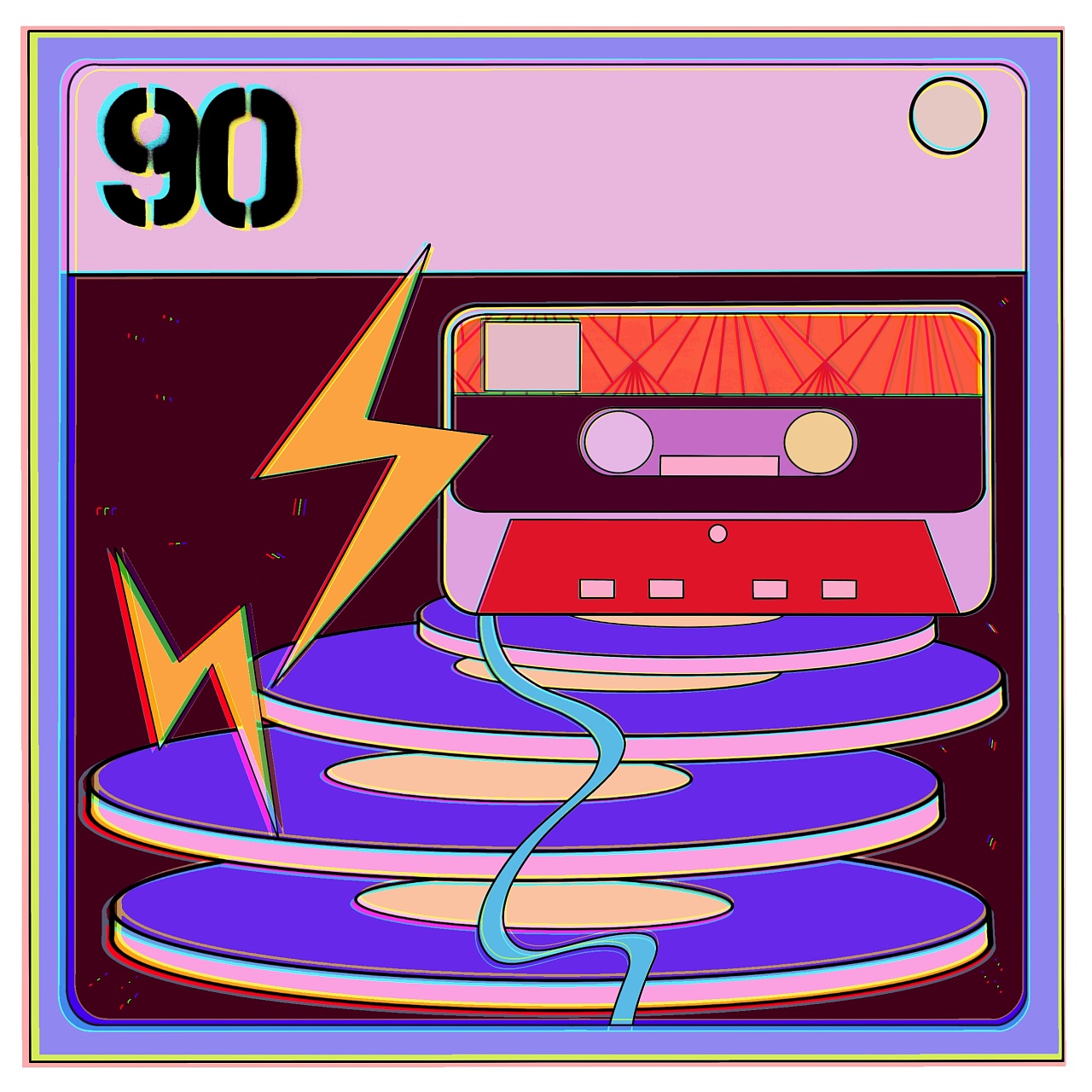 复古电台 系列插画