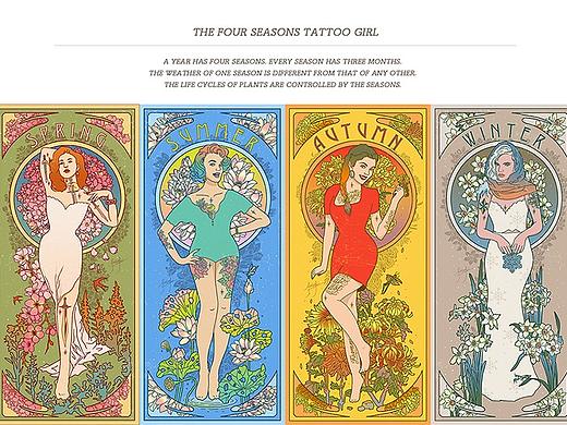 THE FOUR SEASONS TATTOO GIRL