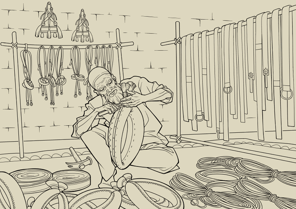 新疆地域风情插画（图ZNzM3NjkzNjg=） - 商业插画 - 站酷设计师赵佳001原创素材 - 站酷ZCOOL