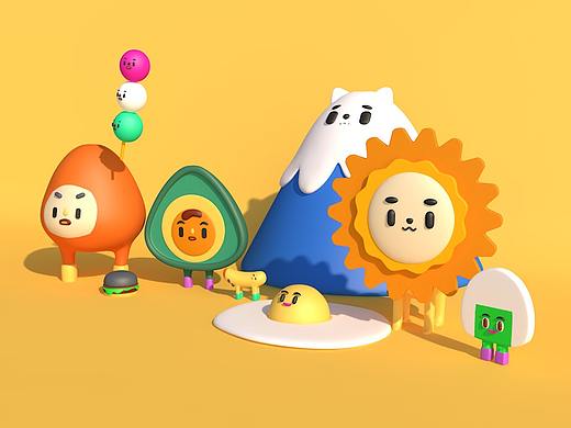 C4D卡通人物临摹