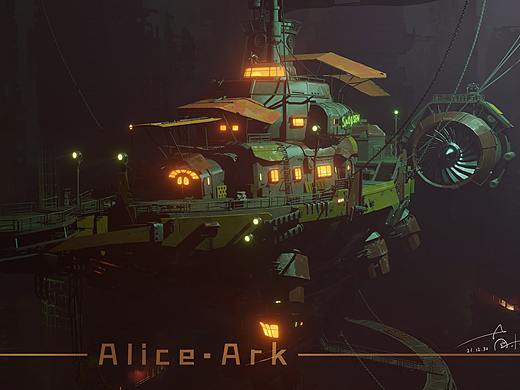 Alice废土飞船 夜晚