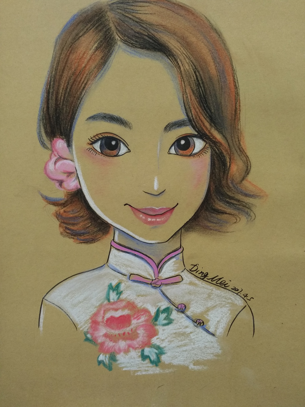 丁丁手绘原创肖像漫画