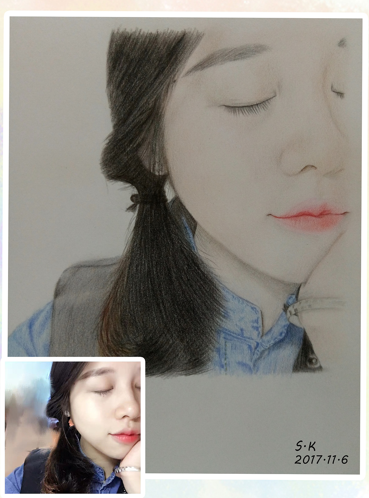 彩铅人物练习（图ZOTY4NTQxODg=） - 绘画 - 站酷设计师施珂原创素材 - 站酷ZCOOL