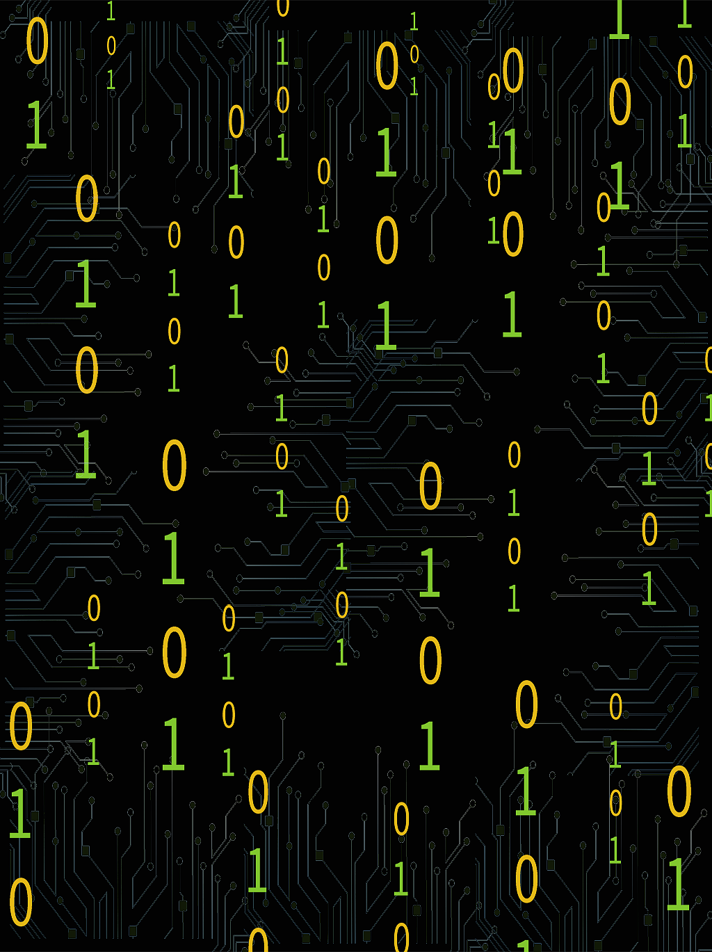 黑客帝国代码雨背景