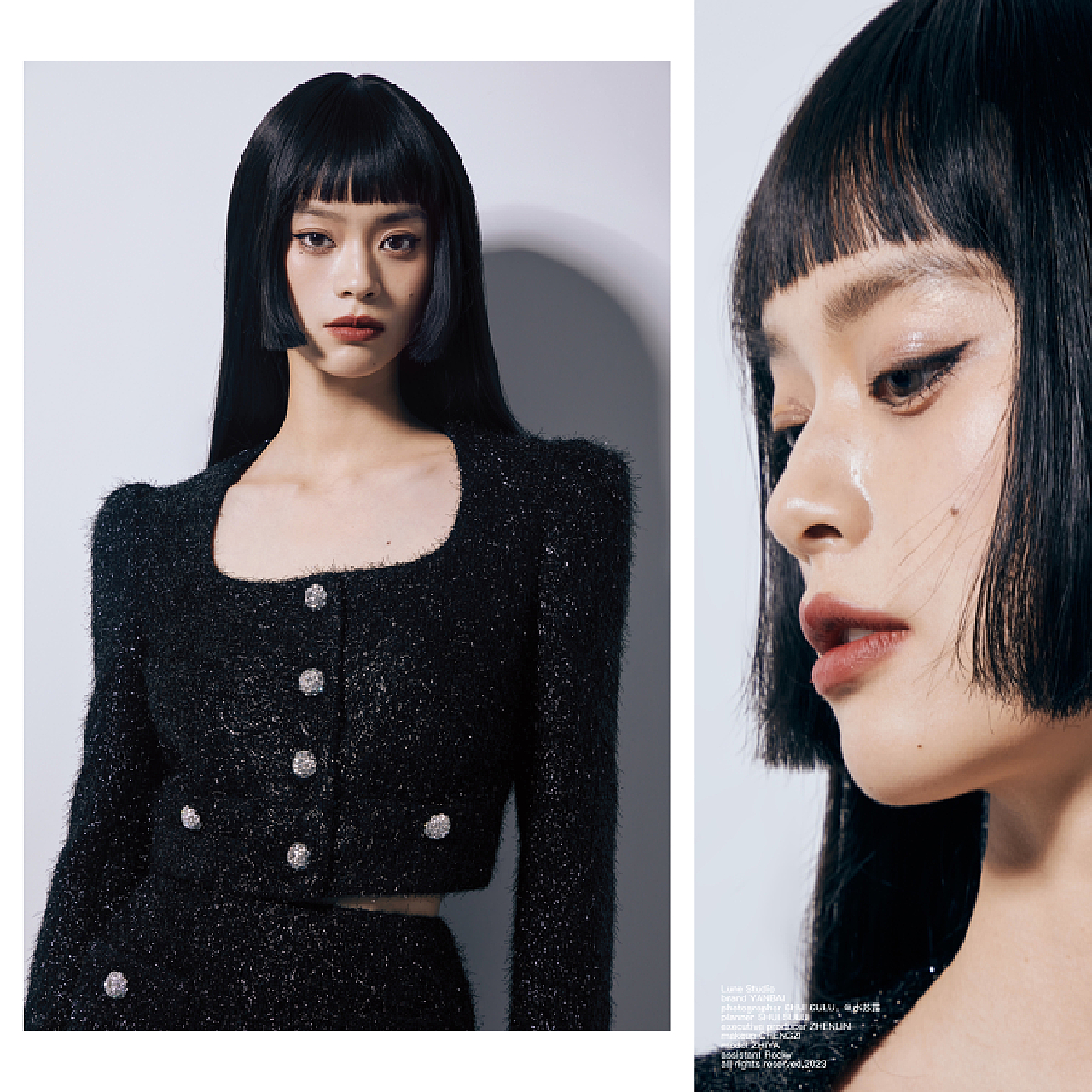 服装拍摄｜暗黑飒爽小香风 水苏露 站酷ZCOOL