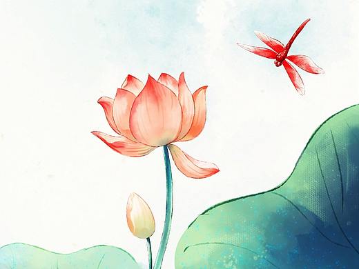 24节气中国风插画手绘海报设计