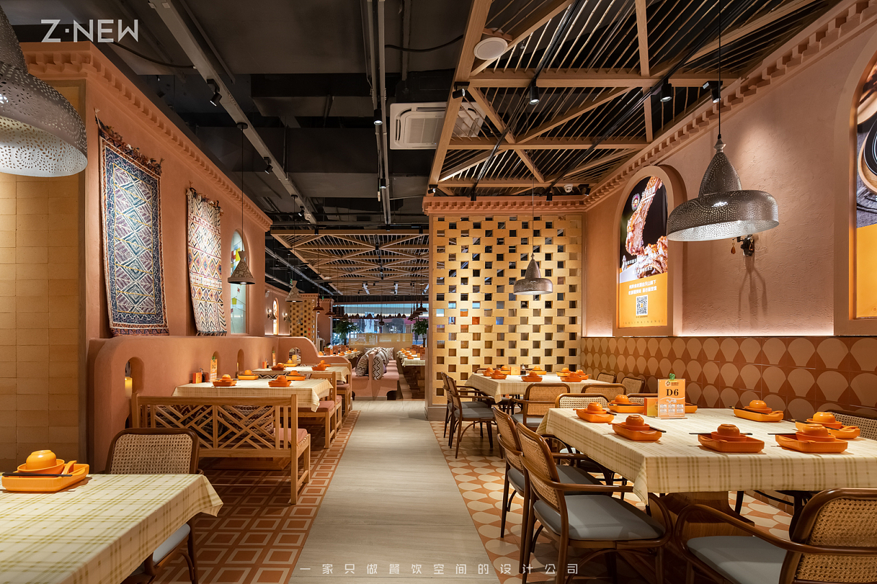 紫牛设计 | 谷丽麦馕新疆餐厅|空间|家装设计|紫牛餐饮空间设计_原创作品-站酷ZCOOL