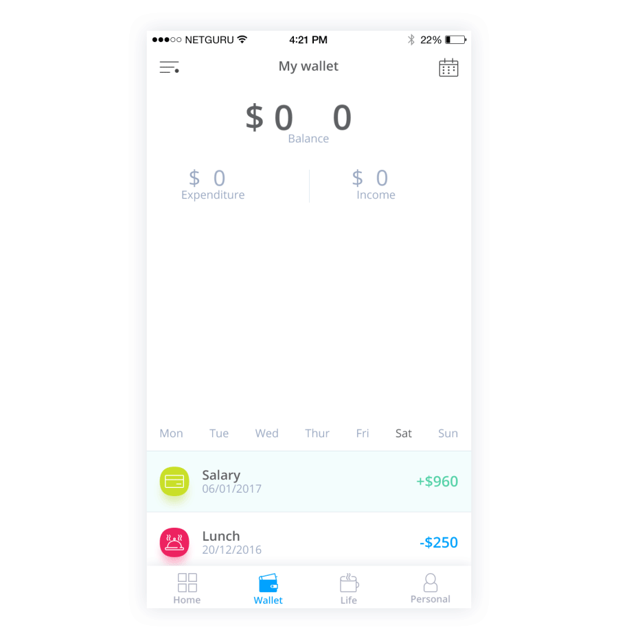 Wallet-App（图ZNzAxMjQzNjA=） - APP界面 - 站酷设计师Ooc_辉原创素材 - 站酷ZCOOL