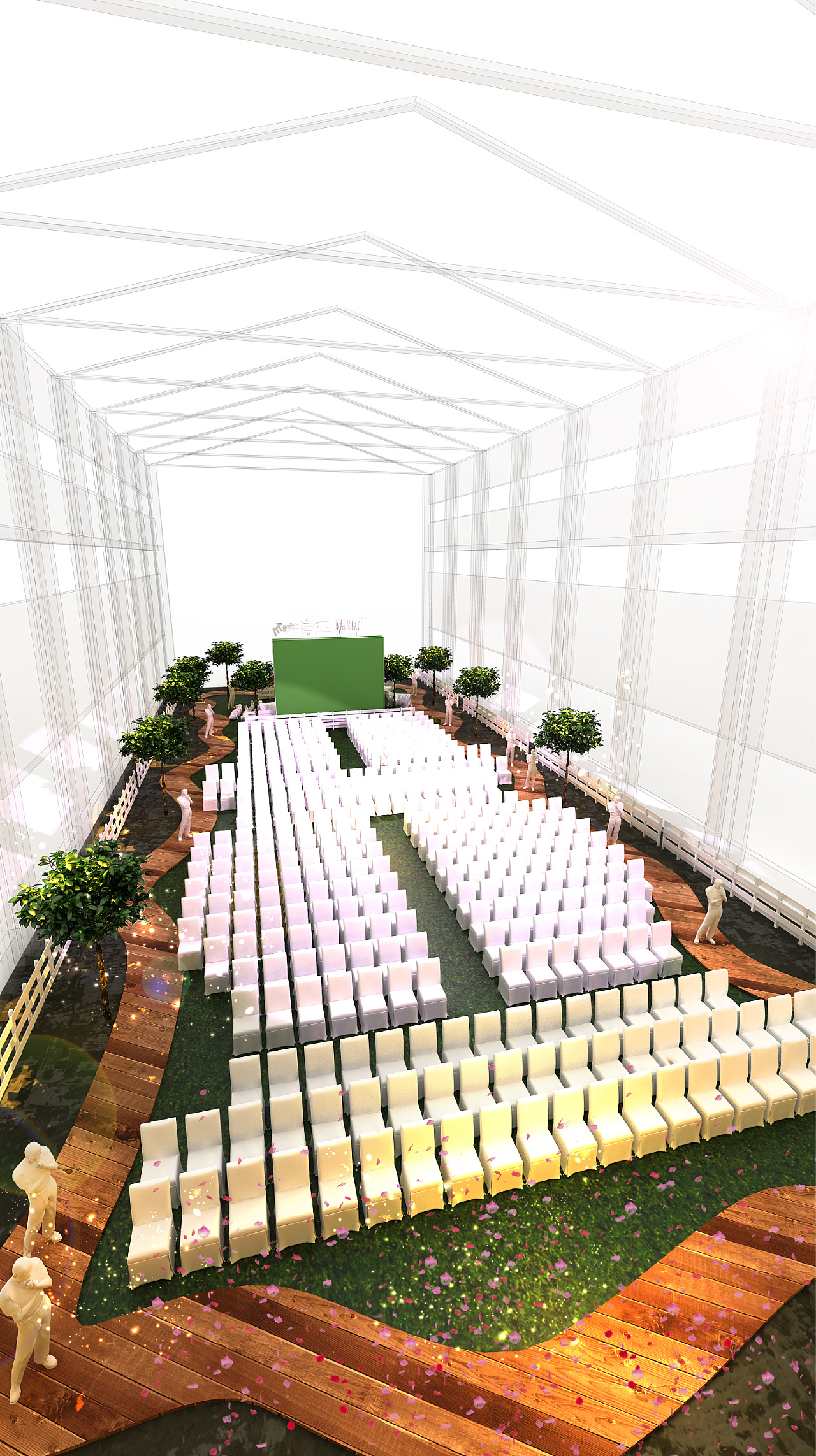 大连三寰牧场数字森林发布会会场设计