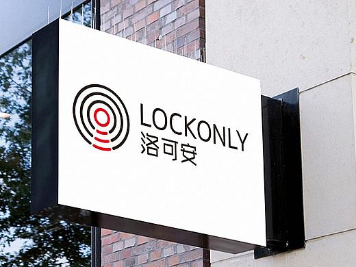洛可安智能锁品牌形象设计logo设计