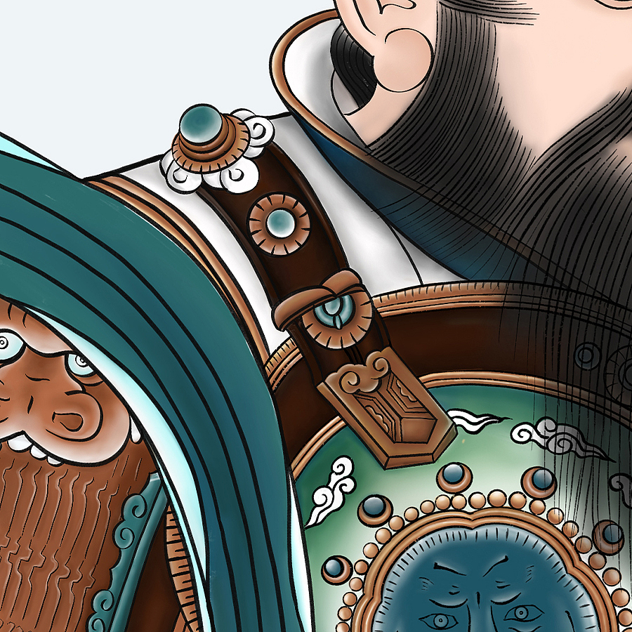 白虎神君图（图ZMTcxMTM5MjI0） - 创作习作 - 站酷设计师小舟在北漂原创素材 - 站酷ZCOOL