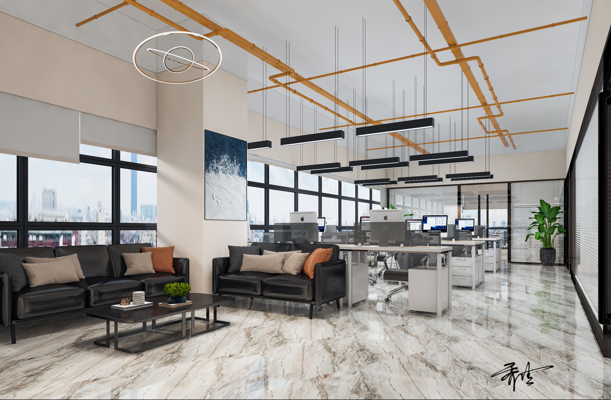 办公室|空间|商业空间设计|乔佳 - 原创作品 - 站酷 (zcool)
