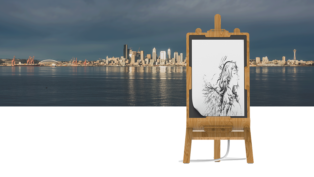 画架式无线充电器