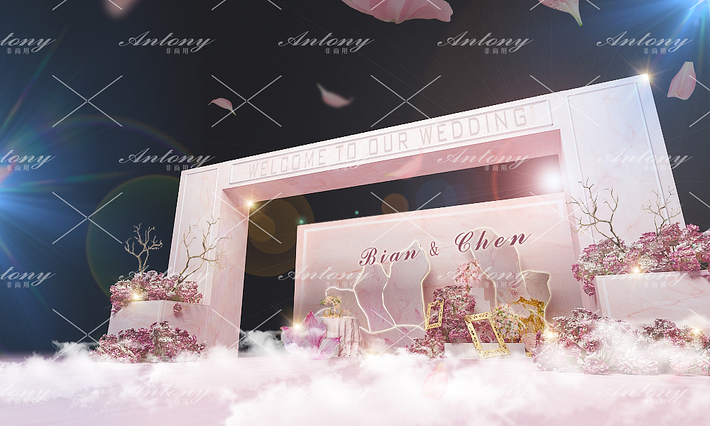 宴会/婚礼3D效果图（图ZMTMwMzgyNzgw） - 舞台美术 - 站酷设计师树上探戈原创素材 - 站酷ZCOOL