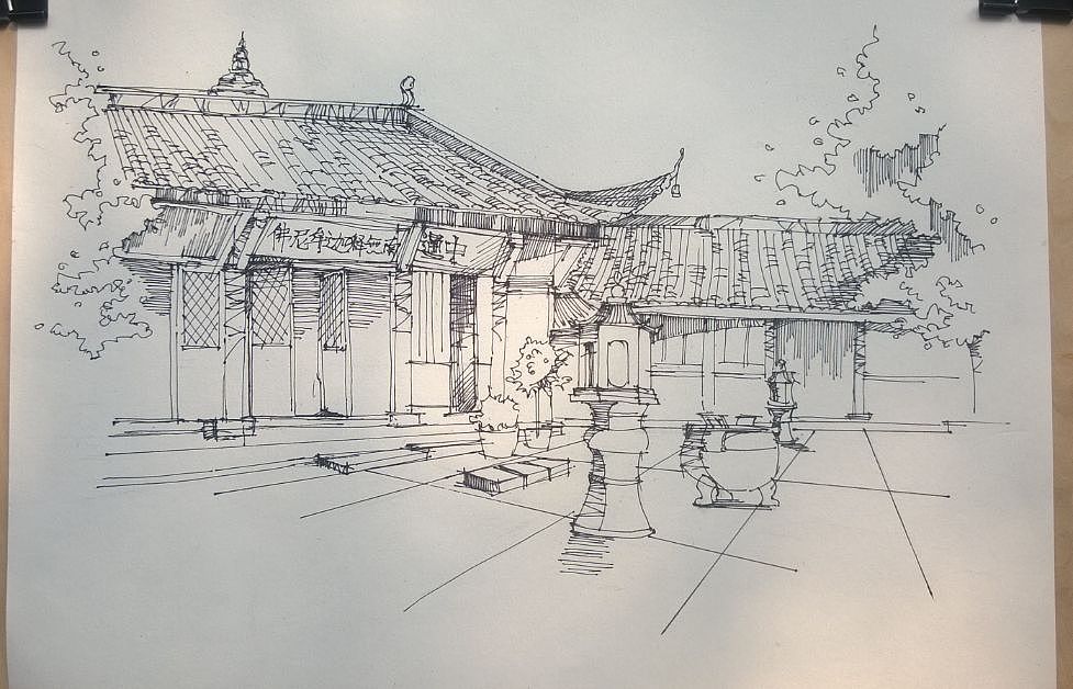 建筑线描第二弹