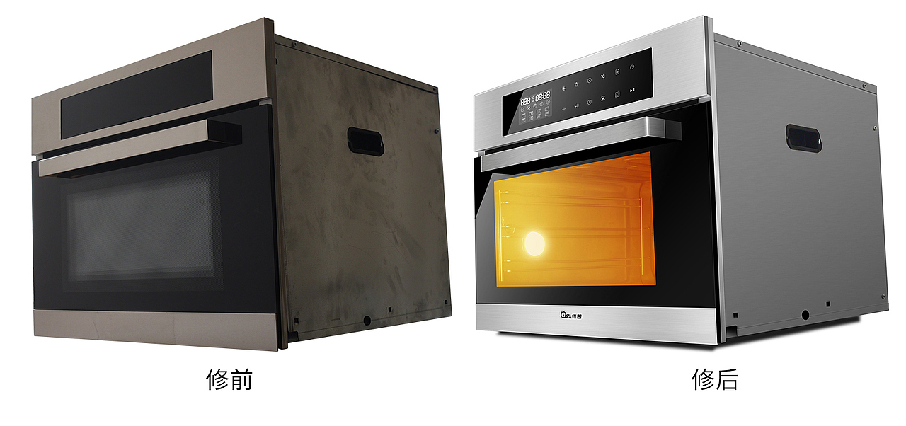 嵌入式蒸烤箱产品素材精修