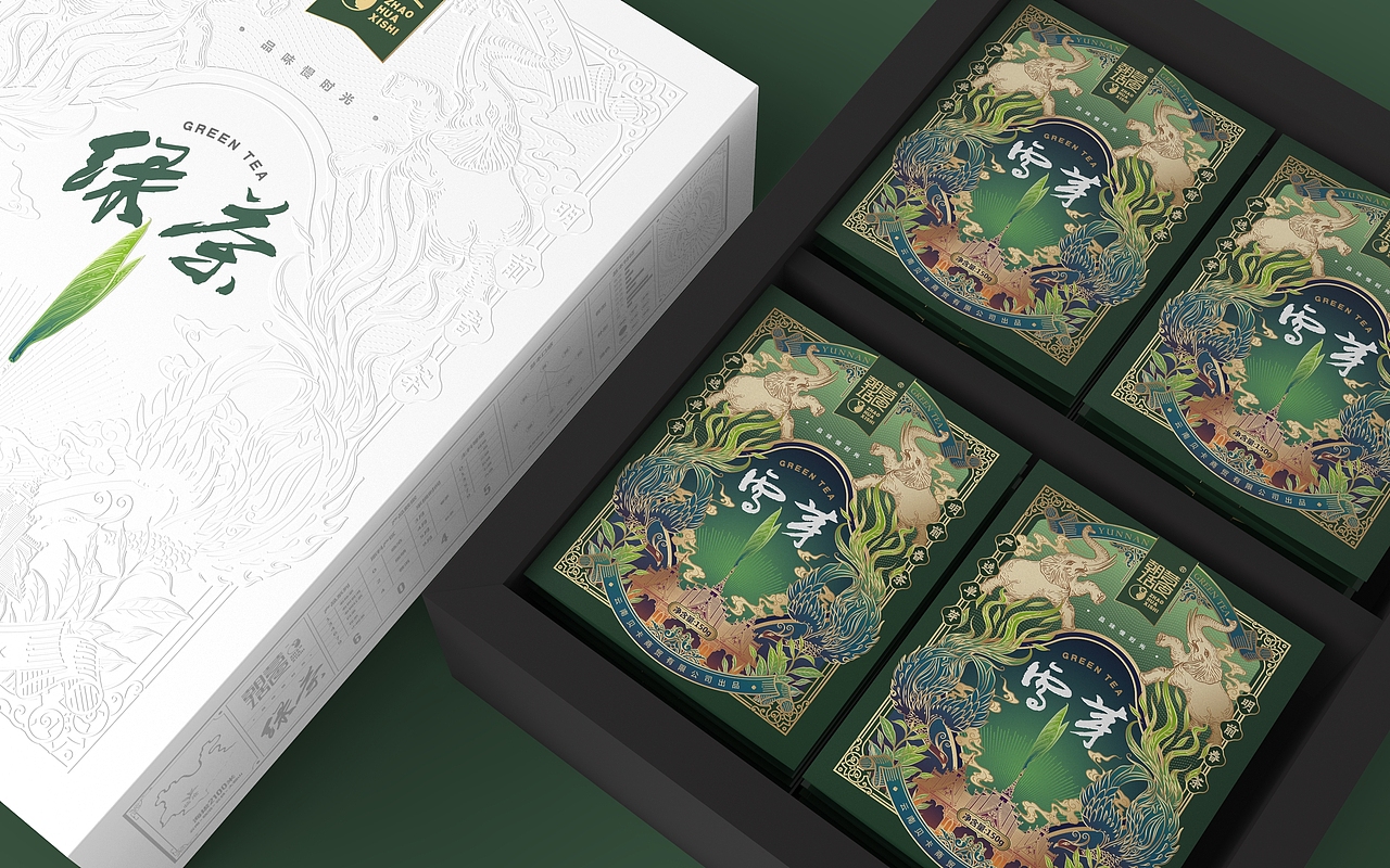 严选经典｜单芽云南红茶／绿茶包装设计（图ZMjM3NDM2OTUy） - 包装 - 站酷设计师李家生原创素材 - 站酷ZCOOL